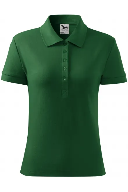Damen Poloshirt - Flaschengrün, XS