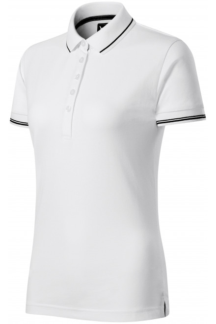 Damen Poloshirt mit kurzen Ärmeln, weiß, T-Shirts
