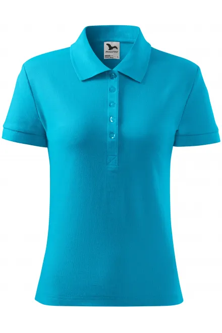 Damen Poloshirt - türkis, XS