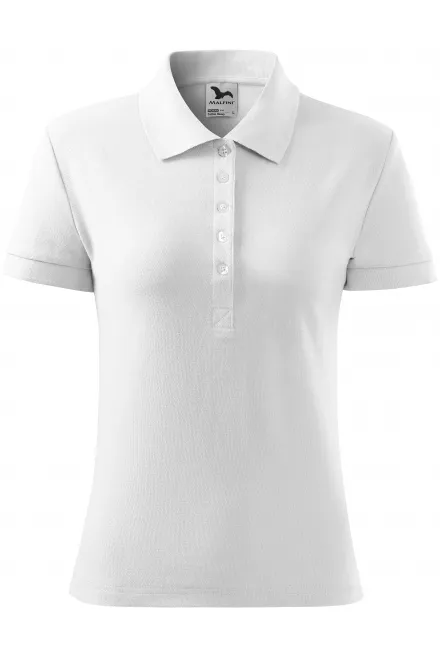 Damen Poloshirt - weiß, XS