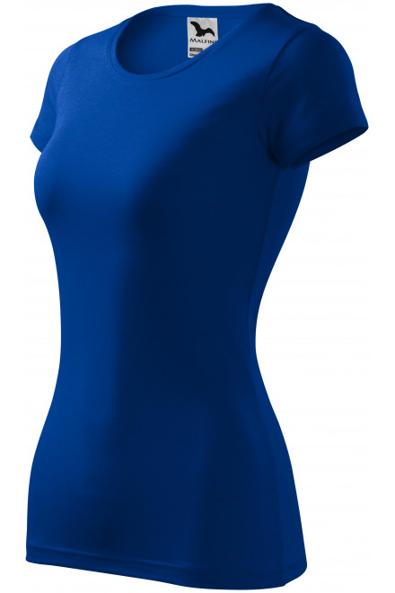 Damen Slim Fit T-Shirt, königsblau, einfarbige T-Shirts