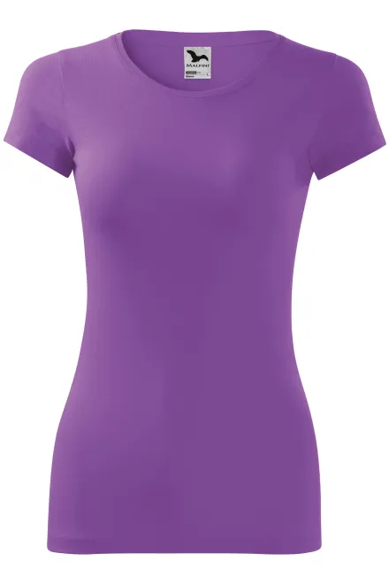 Damen Slim Fit T-Shirt - lila, M