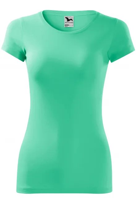 Damen Slim Fit T-Shirt - Minze, M