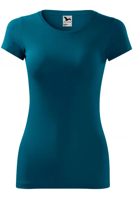 Damen Slim Fit T-Shirt - petrol blue, M
