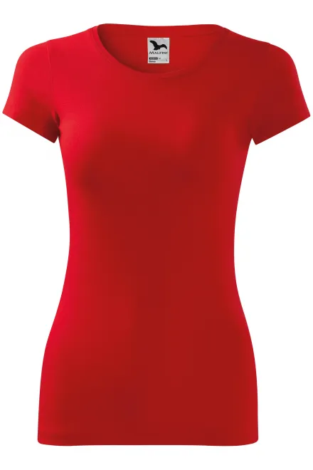 Damen Slim Fit T-Shirt - rot, M
