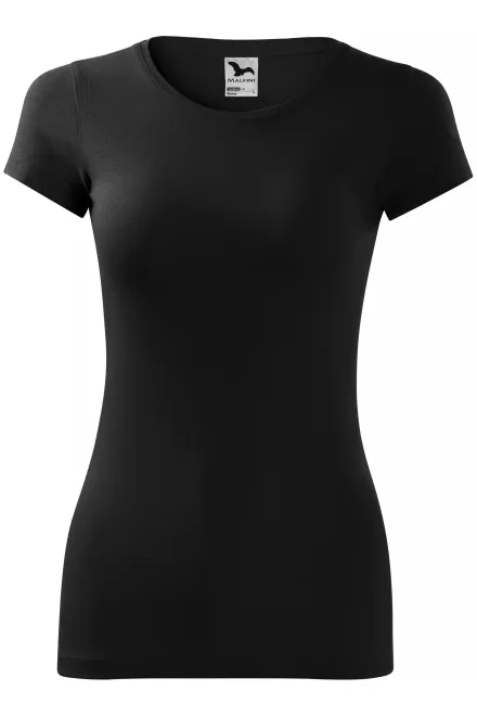 Damen Slim Fit T-Shirt - schwarz, M