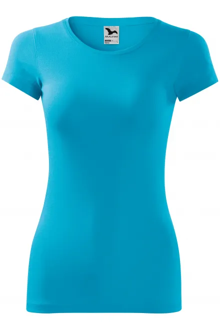 Damen Slim Fit T-Shirt - türkis, M