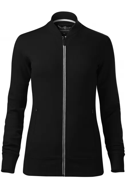 Damen Sweatshirt mit versteckten Taschen - schwarz, M
