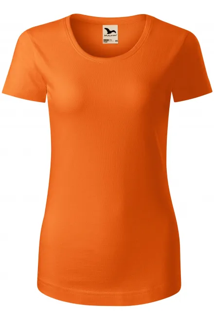 Damen T-Shirt, Bio-Baumwolle - orange, M