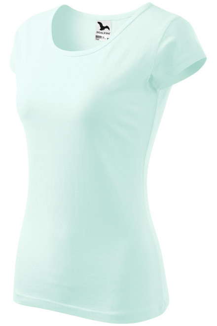 Damen T-Shirt mit sehr kurzen Ärmeln, eisgrün