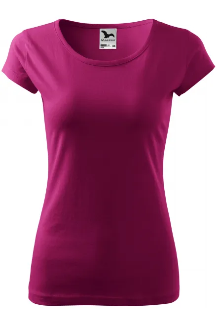 Damen T-Shirt mit sehr kurzen Ärmeln - fuchsie, XS