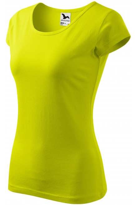 Damen T-Shirt mit sehr kurzen Ärmeln, lindgrün, T-Shirts mit kurzen Ärmeln