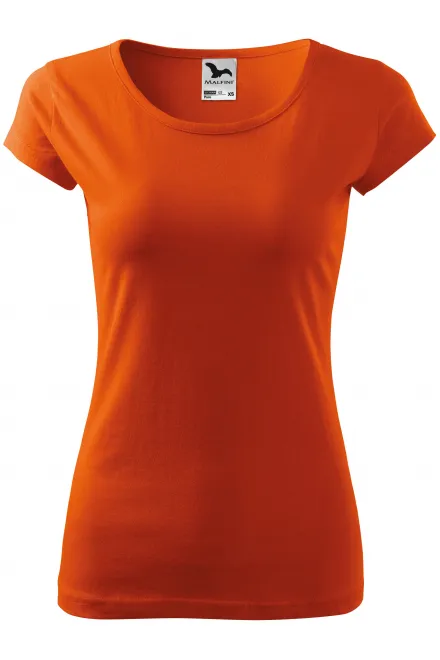 Damen T-Shirt mit sehr kurzen Ärmeln - orange, XS