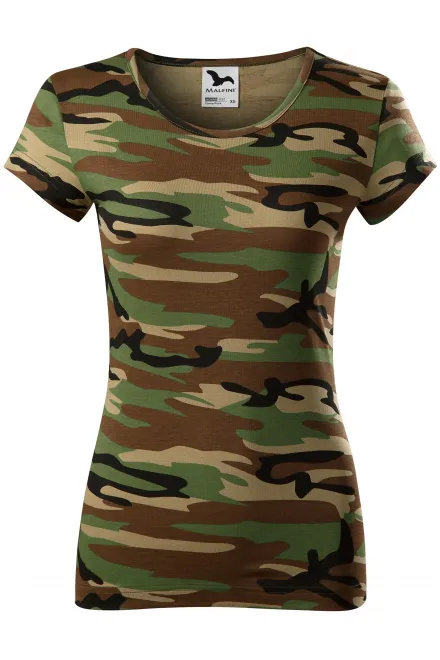 Damen Tarn-T-Shirt - Tarnung braun, XS
