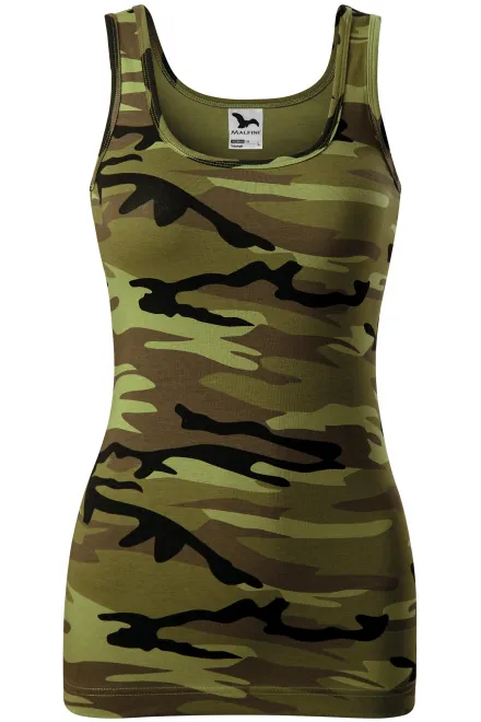 Damen Tarnung Tanktop - Tarnung grün, XS