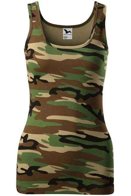 Damen Tarnung Tanktop - Tarnung braun, XS