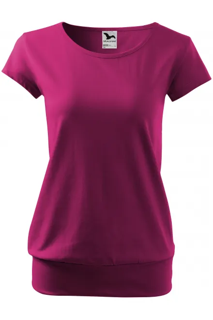 Damen trendy T-Shirt - fuchsie, XS