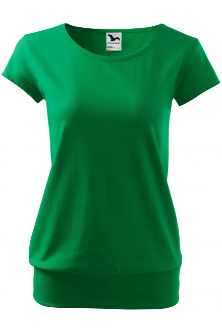 Damen trendy T-Shirt - Grasgrün, XS