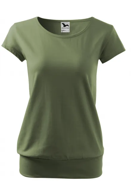 Damen trendy T-Shirt - khaki, XS