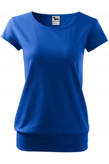 Damen trendy T-Shirt - königsblau, XS