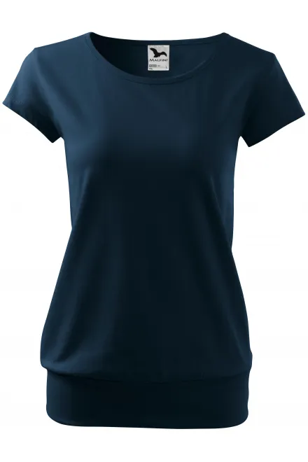 Damen trendy T-Shirt - dunkelblau, XS