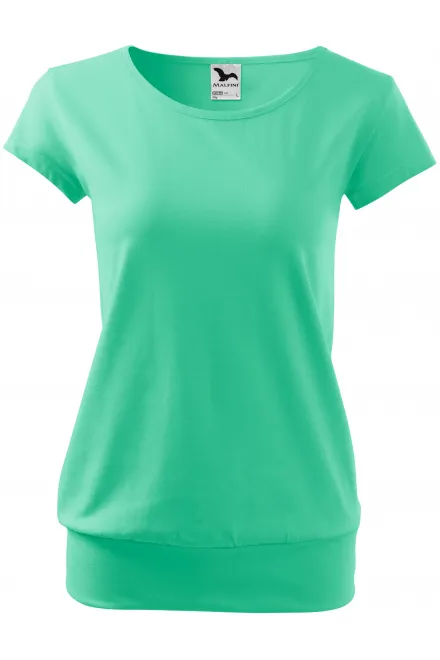 Damen trendy T-Shirt - Minze, XS