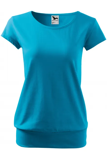 Damen trendy T-Shirt - türkis, XS