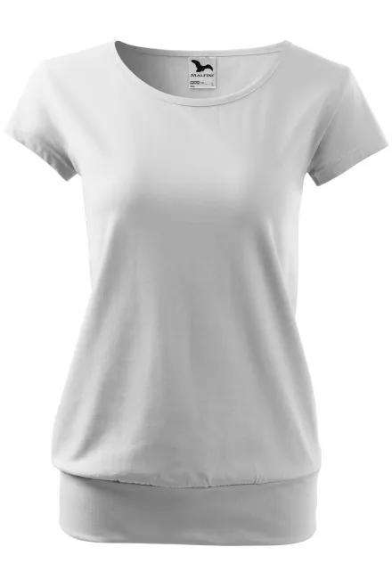 Damen trendy T-Shirt - weiß, XS