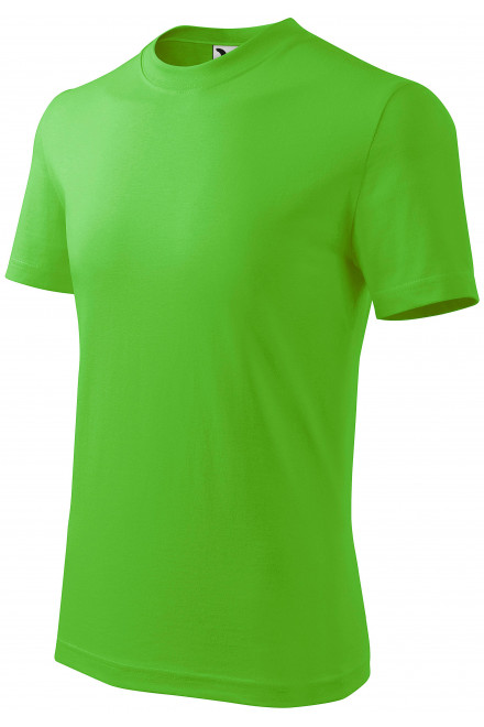 Das einfache T-Shirt der Kinder, Apfelgrün, Kinder-T-Shirts