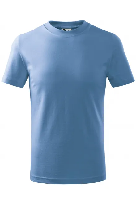 Das einfache T-Shirt der Kinder - Himmelblau, 110 cm / 4 Jahre