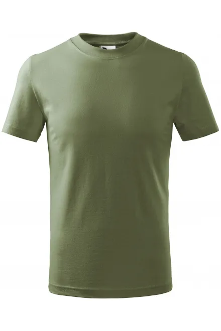 Das einfache T-Shirt der Kinder - khaki, 110 cm / 4 Jahre