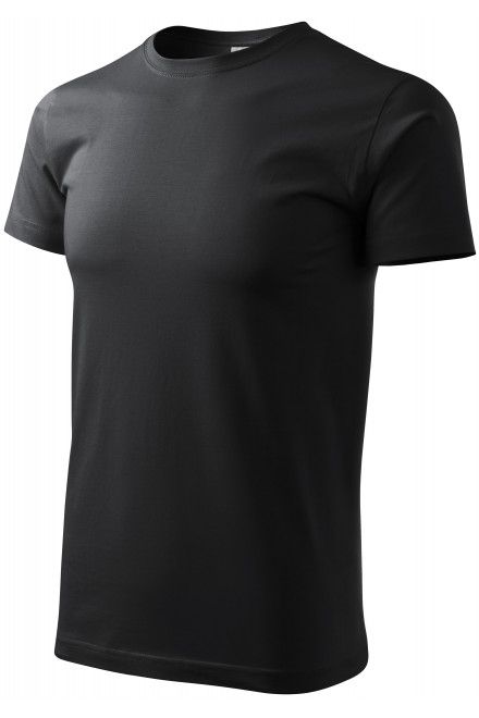 Das einfache T-Shirt der Männer, Ebenholz Grau, Herren-T-Shirts