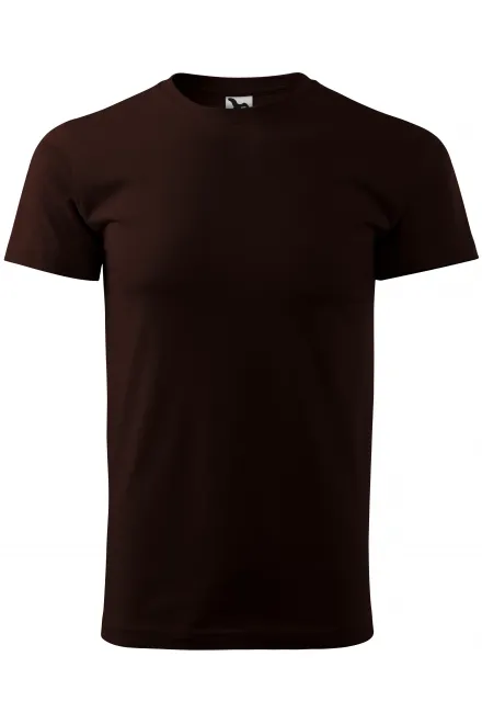 Das einfache T-Shirt der Männer - Kaffee, XS