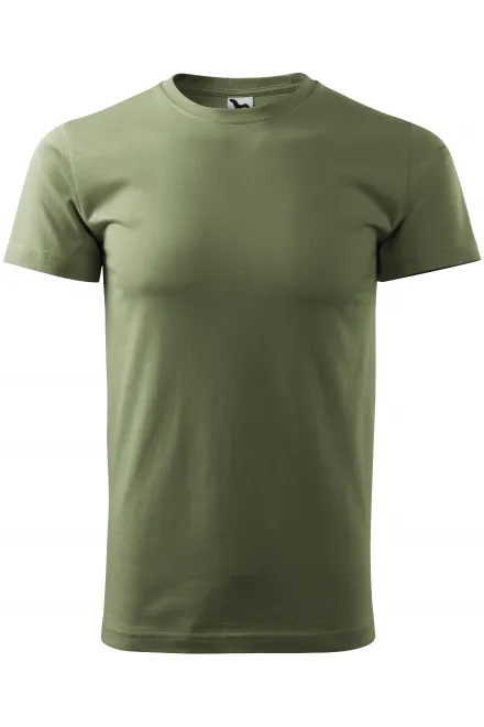 Das einfache T-Shirt der Männer - khaki, XS