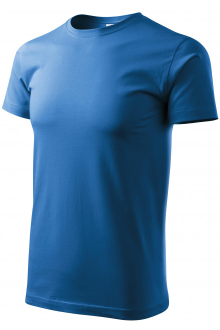 Das einfache T-Shirt der Männer, hellblau, T-Shirts mit kurzen Ärmeln