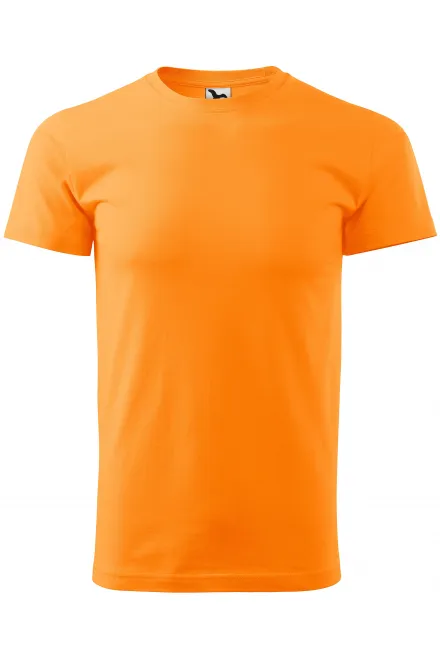 Das einfache T-Shirt der Männer - Mandarine, XS