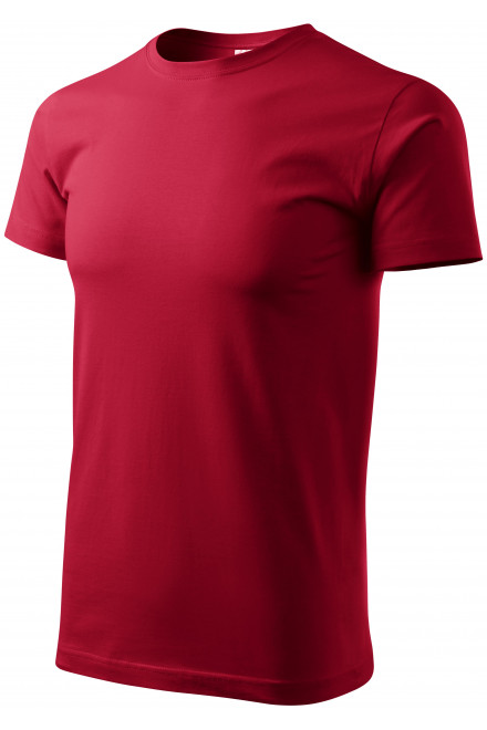 Das einfache T-Shirt der Männer, marlboro rot