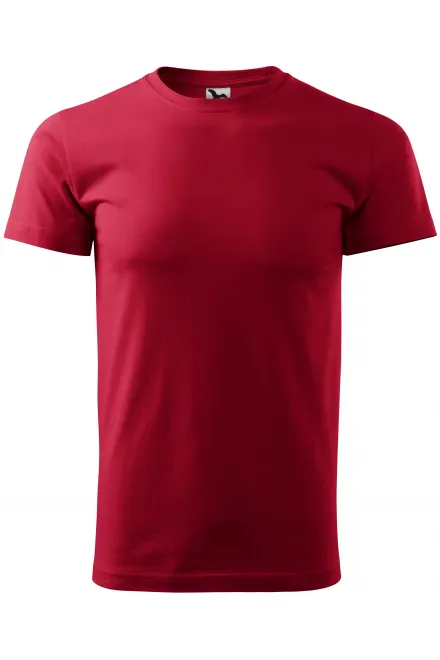 Das einfache T-Shirt der Männer - marlboro rot, XS