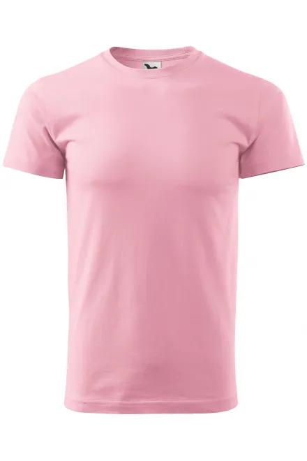 Das einfache T-Shirt der Männer - rosa, XS