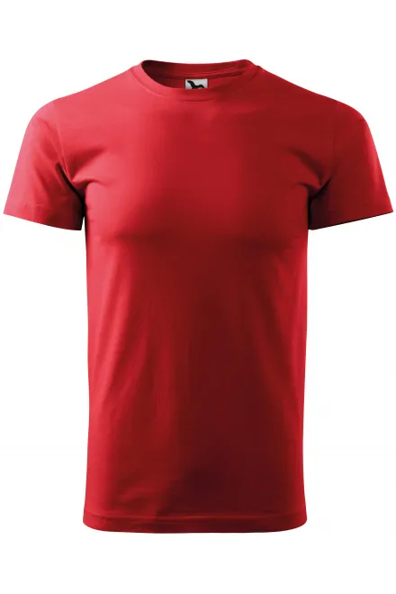 Das einfache T-Shirt der Männer - rot, XS