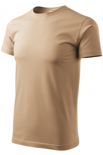 Das einfache T-Shirt der Männer, sandig, braune T-Shirts