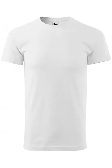Das einfache T-Shirt der Männer - weiß, XS