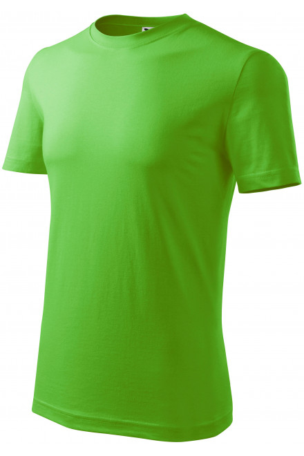 Das klassische T-Shirt der Männer, Apfelgrün, Baumwoll-T-Shirts