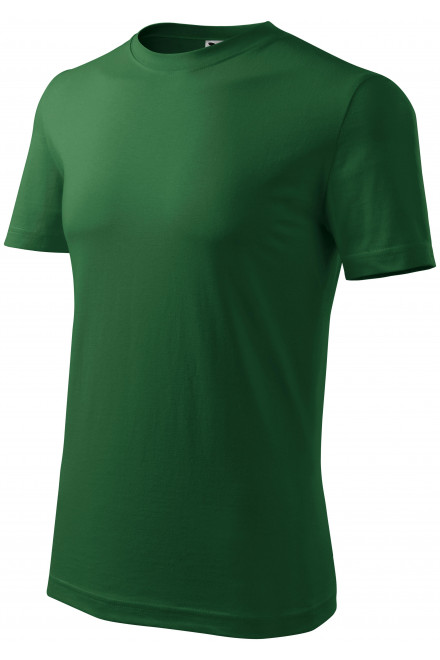 Das klassische T-Shirt der Männer, Flaschengrün, Herren-T-Shirts