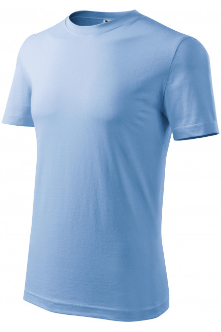 Das klassische T-Shirt der Männer, Himmelblau, blaue T-Shirts