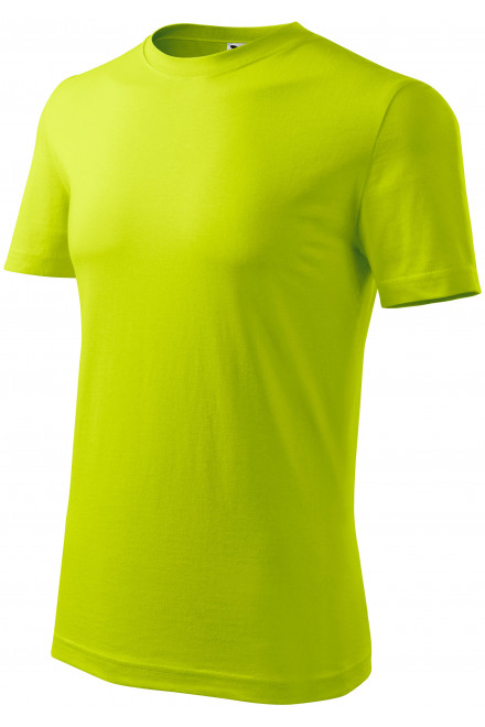 Das klassische T-Shirt der Männer, lindgrün, grüne T-Shirts