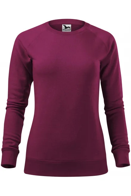 Einfaches Damen-Sweatshirt - pflaumen marmor, S