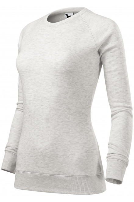 Einfaches Damen-Sweatshirt, weisser Marmor, Damen-Sweatshirts