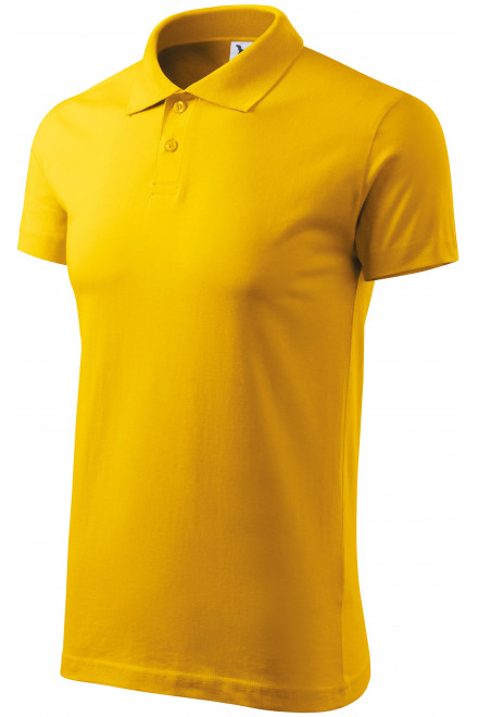 Einfaches Herren Poloshirt, gelb, Herren-Poloshirts