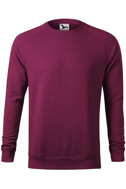 Einfaches Herren-Sweatshirt - pflaumen marmor, S